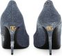 Dolce & Gabbana denim-patchwork leather pumps Blue - Thumbnail 3
