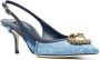 Dolce & Gabbana Devotion 70mm denim slingback pumps Blue - Thumbnail 2