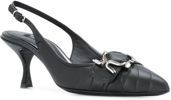 Dolce & Gabbana Devotion matelassé slingback pumps Black
