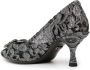 Dolce & Gabbana DG Amore logo lace pumps Black - Thumbnail 3
