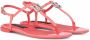 Dolce & Gabbana DG flat leather sandals Pink - Thumbnail 2