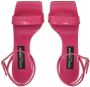 Dolce & Gabbana 3.5 105mm crocodile-embossed leather sandals Pink - Thumbnail 4