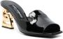 Dolce & Gabbana DG-heel 85mm leather mules Black - Thumbnail 2