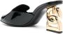 Dolce & Gabbana DG-heel 85mm leather mules Black - Thumbnail 3