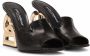 Dolce & Gabbana DG heel leather sandals Black - Thumbnail 2