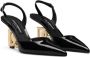 Dolce & Gabbana DG-heel leather slingback pumps Black - Thumbnail 2
