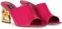 Dolce & Gabbana 3.5 75mm patent leather mules Pink - Thumbnail 2