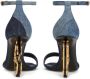 Dolce & Gabbana DG heel patchwork sandals Blue - Thumbnail 3