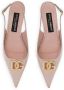 Dolce & Gabbana DG leather slingback ballerina shoes Pink - Thumbnail 4