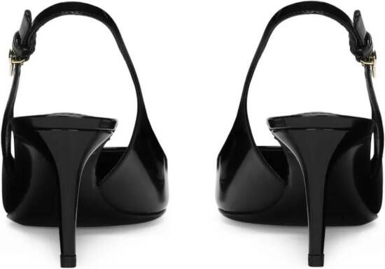 Dolce & Gabbana DG logo-buckle slingback pumps Black
