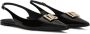 Dolce & Gabbana DG logo-plaque slingback ballerina shoes Black - Thumbnail 2