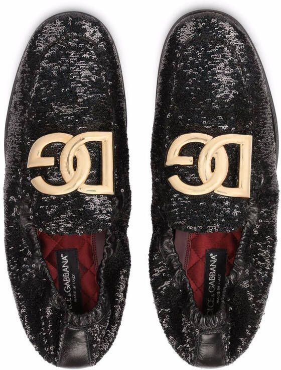 Dolce & Gabbana DG logo slippers Black