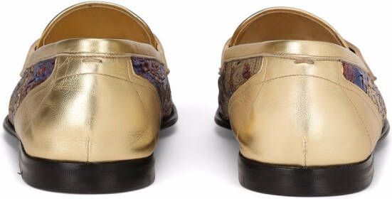 Dolce & Gabbana DG logo slippers Gold