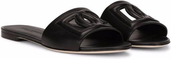 Dolce & Gabbana DG Millenials leather sandals Black