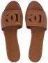 Dolce & Gabbana DG-logo leather sandals Brown - Thumbnail 4