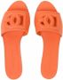 Dolce & Gabbana DG-logo leather sandals Orange - Thumbnail 4