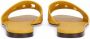 Dolce & Gabbana DG-logo leather sandals Yellow - Thumbnail 3