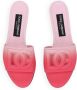 Dolce & Gabbana DG ombré leather slides Pink - Thumbnail 4