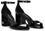 Dolce & Gabbana DG-plaque patent-leather sandals Black - Thumbnail 2