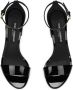 Dolce & Gabbana DG-plaque patent-leather sandals Black - Thumbnail 4