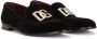 Dolce & Gabbana DG-logo velvet slippers Black - Thumbnail 2