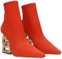Dolce & Gabbana DG pop heel ankle boots Red - Thumbnail 2