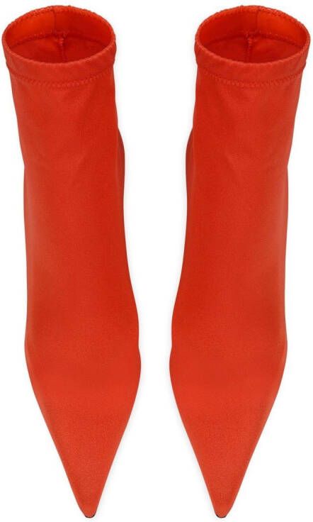 Dolce & Gabbana DG pop heel ankle boots Red