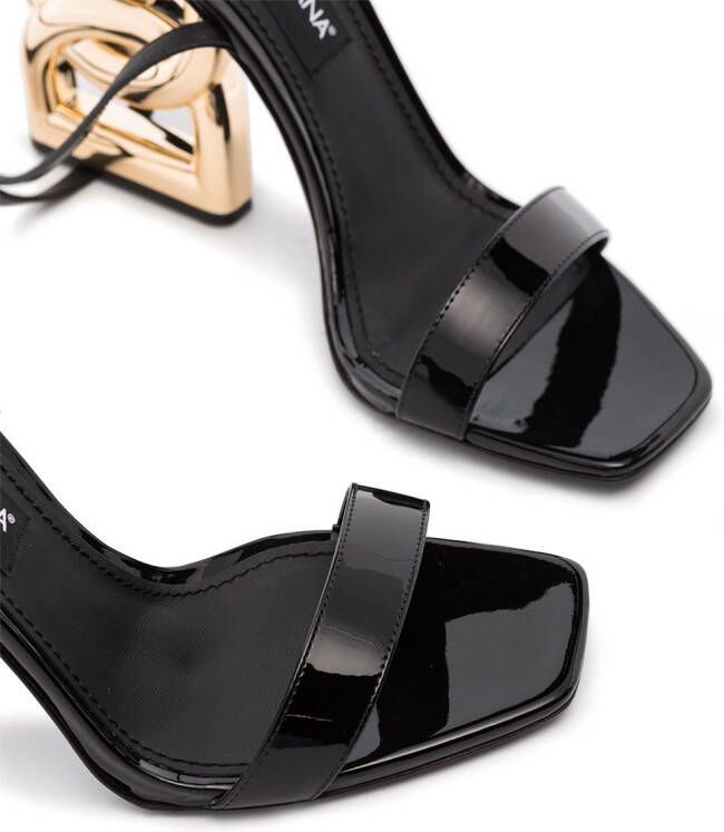 Dolce & Gabbana DG Pop Keira 105mm sandals Black