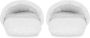 Dolce & Gabbana embossed-logo cotton slippers White - Thumbnail 3