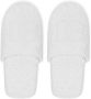 Dolce & Gabbana embossed-logo cotton slippers White - Thumbnail 4