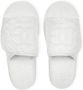 Dolce & Gabbana embossed-logo touch-strap slippers White - Thumbnail 4