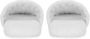 Dolce & Gabbana embroidered-logo cotton slippers White - Thumbnail 3