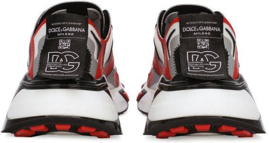 Dolce & Gabbana Fast in Maglina logo-patch sneaker Red