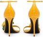 Dolce & Gabbana floral-appliqué leather sandals Yellow - Thumbnail 3