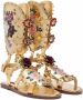Dolce & Gabbana floral-motif gladiator sandals Gold - Thumbnail 2