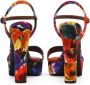 Dolce & Gabbana floral-print platform sandals Orange - Thumbnail 3