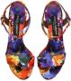 Dolce & Gabbana floral-print platform sandals Orange - Thumbnail 4