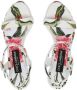 Dolce & Gabbana floral-print platform sandals White - Thumbnail 4