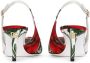 Dolce & Gabbana floral-print slingback pumps White - Thumbnail 3