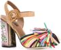 Dolce & Gabbana fringed embellished sandals Pink - Thumbnail 2
