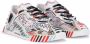 Dolce & Gabbana graffiti logo print sneakers White - Thumbnail 2