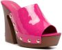 Dolce & Gabbana high-shine clog 130mm mules Pink - Thumbnail 2