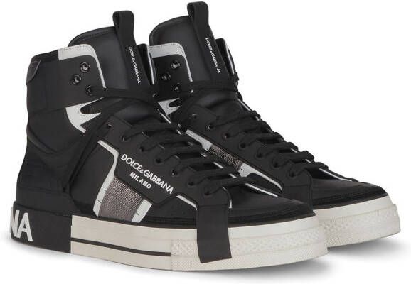 Dolce & Gabbana high-top lace-up sneakers Black