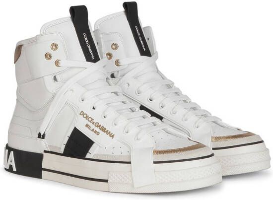 Dolce & Gabbana high-top lace-up sneakers White