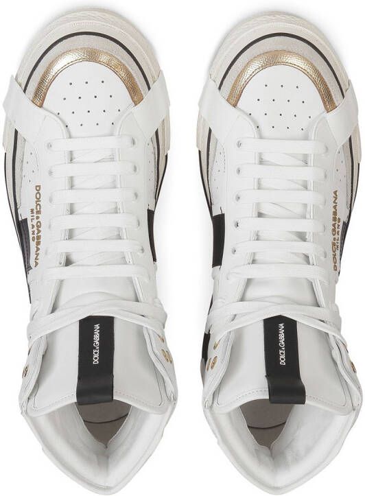 Dolce & Gabbana high-top lace-up sneakers White