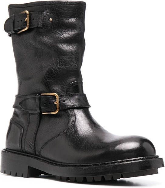 Dolce & Gabbana Horseride biker-style boots Black