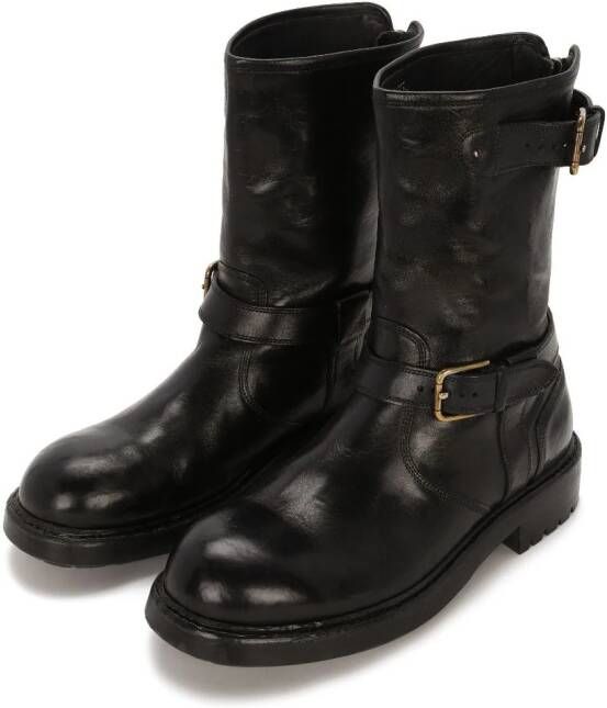 Dolce & Gabbana Horseride leather boots Black