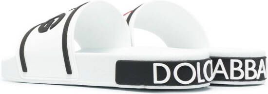 Dolce & Gabbana I heart D&G slides White