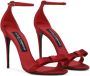 Dolce & Gabbana Keira 105mm bow-detail satin sandals Red - Thumbnail 2