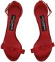 Dolce & Gabbana Keira 105mm bow-detail satin sandals Red - Thumbnail 4
